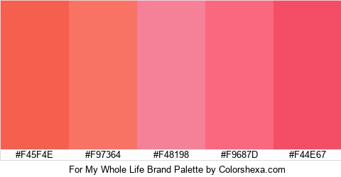 For My Whole Life Brand Colors Logo