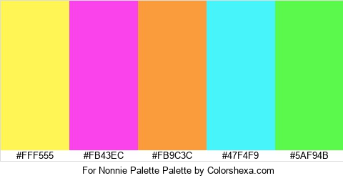 For Nonnie Palette Colors Logo