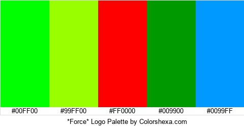 *Force* Logo Colors Logo