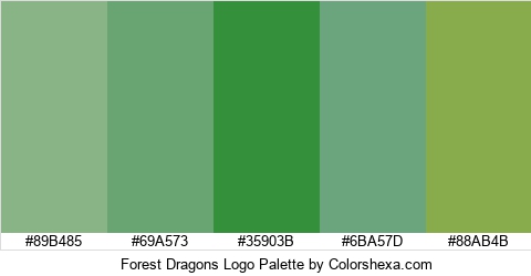 Forest Dragons Logo Colors Logo