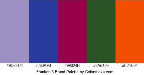 Franken 3 Brand Colors Logo
