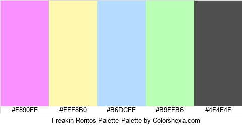 Freakin Roritos Palette Colors Logo