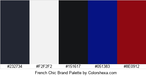 French Chic Brand Colors Logo