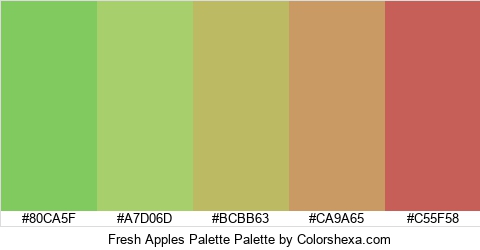 Fresh Apples Palette Colors Logo