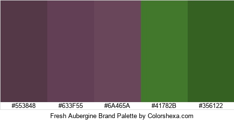 Fresh Aubergine Brand Colors Logo