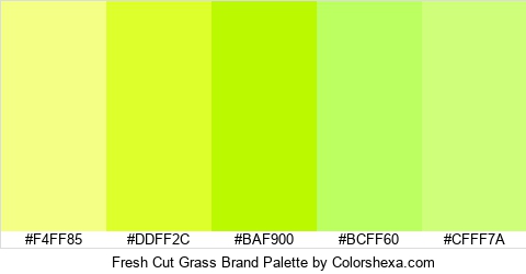 Fresh Cut Grass Brand Colors Logo