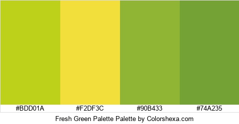 Fresh Green Palette Colors Logo