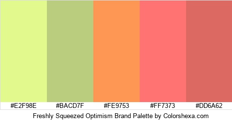 Freshly Squeezed Optimism Brand Colors Logo