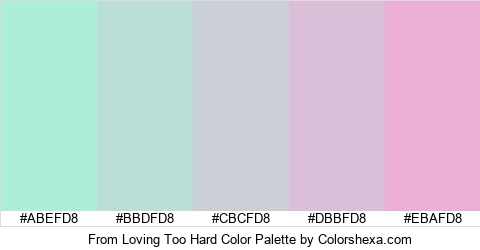 From Loving Too Hard Color Colors Logo