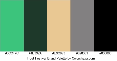 Frost Festival Brand Colors Logo