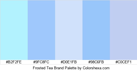 Frosted Tea Brand Colors Logo