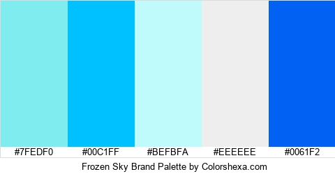 Frozen Sky Brand Colors Logo