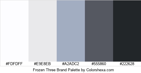 Frozen Three Brand Colors Logo