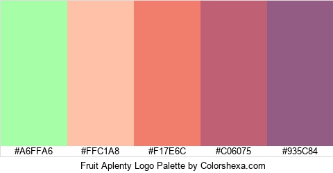Fruit Aplenty Logo Colors Logo