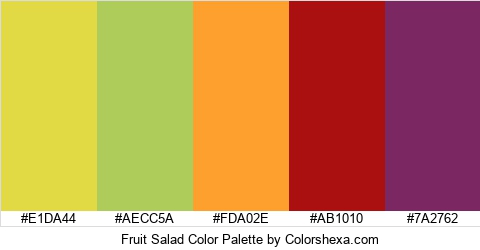 Fruit Salad Color Colors Logo