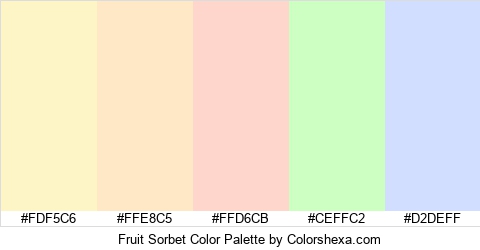 Fruit Sorbet Color Colors Logo