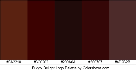 Fudgy Delight Logo Colors Logo