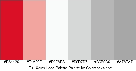 Fuji Xerox Logo Palette Colors Logo