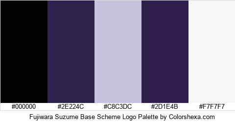 Fujiwara Suzume Base Scheme Logo Colors Logo