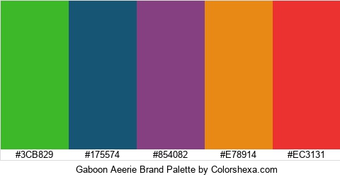 Gaboon Aeerie Brand Colors Logo