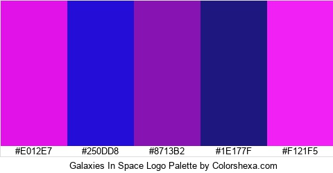 Galaxies In Space Logo Colors Logo