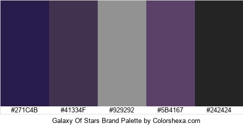 Galaxy Of Stars Brand Colors Logo