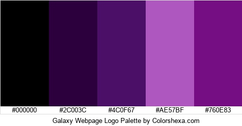Galaxy Webpage Logo Colors Logo