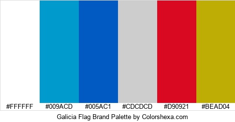 Galicia Flag Brand Colors Logo