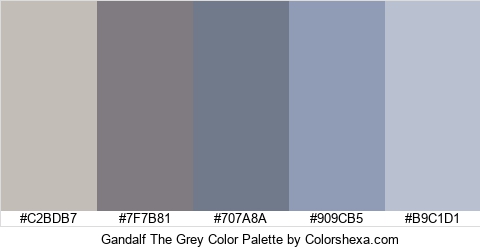Gandalf The Grey Color Colors Logo