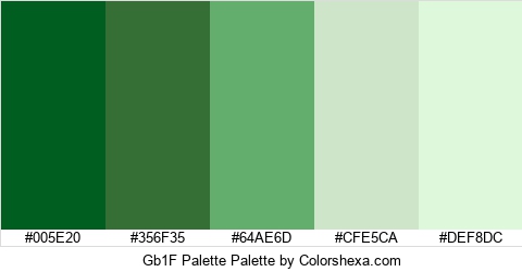 Gb1F Palette Colors Logo