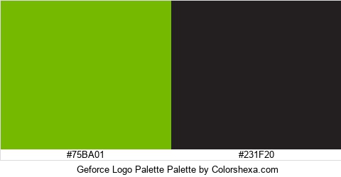 Geforce Logo Palette Colors Logo