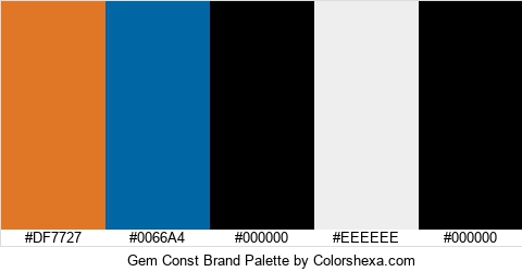 Gem Const Brand Colors Logo