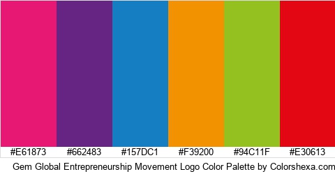 Gem Global Entrepreneurship Movement Logo Color Colors Logo