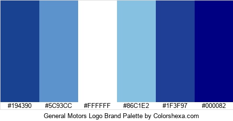 General Motors Logo Brand Colors Logo