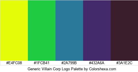 Generic Villain Corp Logo Colors Logo