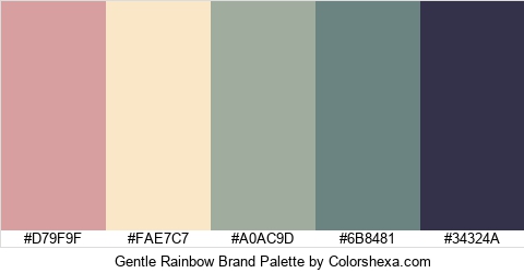 Gentle Rainbow Brand Colors Logo