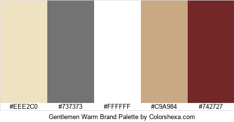 Gentlemen Warm Brand Colors Logo