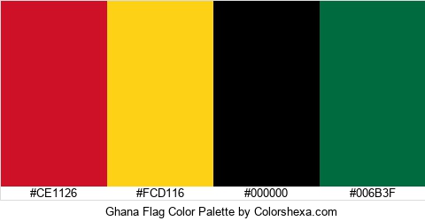 Ghana Flag Color Colors Logo