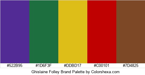 Ghislaine Folley Brand Colors Logo