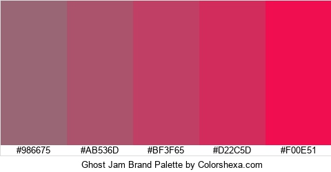 Ghost Jam Brand Colors Logo
