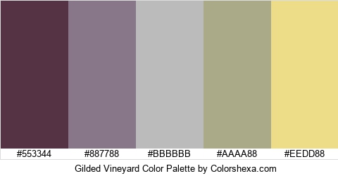 Gilded Vineyard Color Colors Logo
