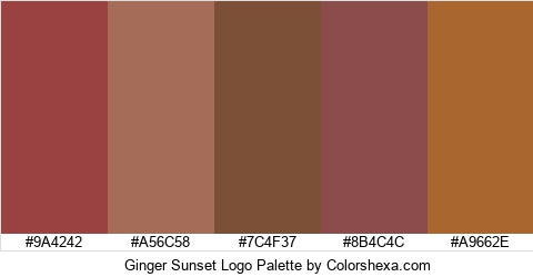 Ginger Sunset Logo Colors Logo