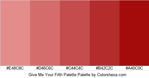 Give Me Your Filth Palette Colors Logo