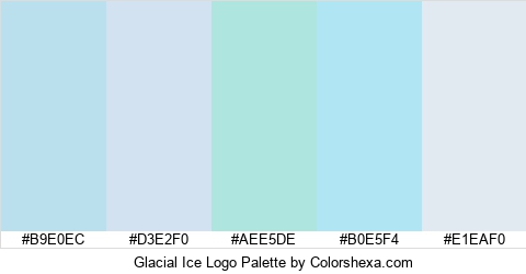 Glacial Ice Logo Colors Logo
