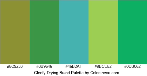 Gleefy Drying Brand Colors Logo