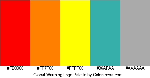 Global Warming Logo Colors Logo