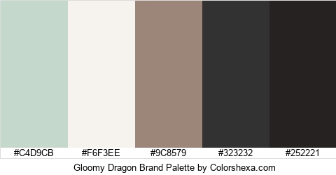 Gloomy Dragon Brand Colors Logo