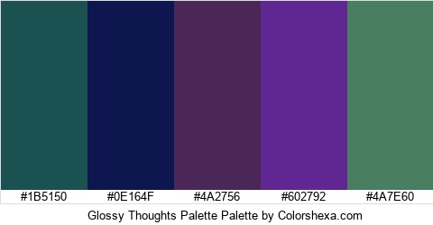 Glossy Thoughts Palette Colors Logo