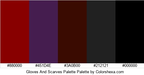 Gloves And Scarves Palette Colors Logo