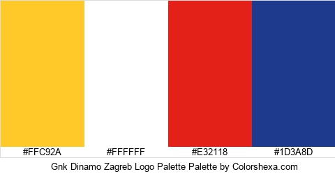 Gnk Dinamo Zagreb Logo Palette Colors Logo